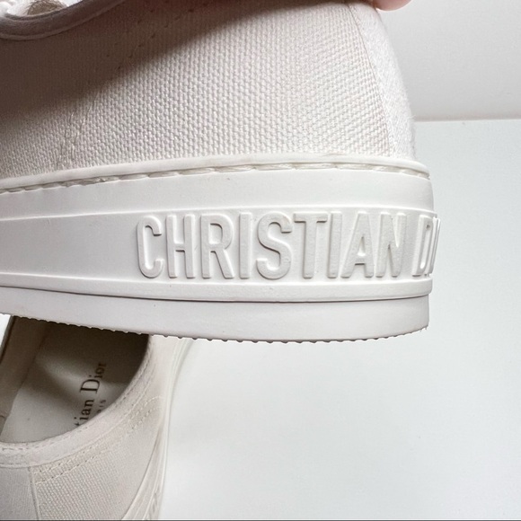 CHRISTIAN DIOR WALK'N'DIOR SNEAKER Cotton Canvas Size 38 EU 8 US - Picture 12 of 16